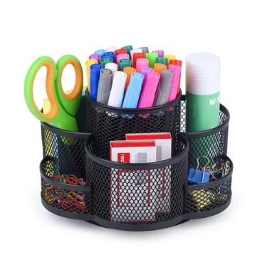Imagem de Porta-canetas de mesa Topwey Rotating Pencil Organizer preto