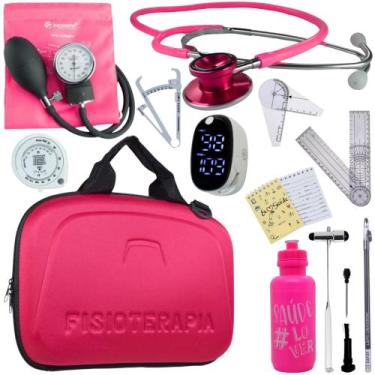 Imagem de Kit Fisioterapia Maleta Goniometro Martelo Buck Completo - Love Saude,
