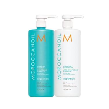 Imagem de Conjunto de shampoo e condicionador Moroccanoil Hydrating 1L