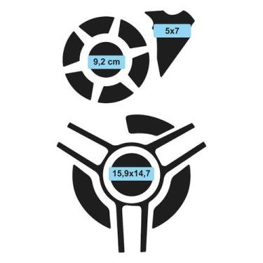 Imagem de Adesivo Protetor Tank Pad YZF R3 2016 a 2020 - Motor Resinado - Cromo 