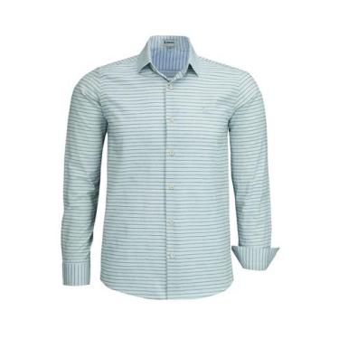 Imagem de Camisa Social Masculina Manga Longa Amil Comfort Algodão Maquinetado 1