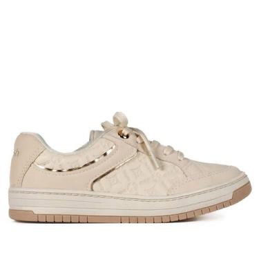 Imagem de Tênis Feminino Kolosh Casual com Detalhe Metalizado Bege, Bege, 35