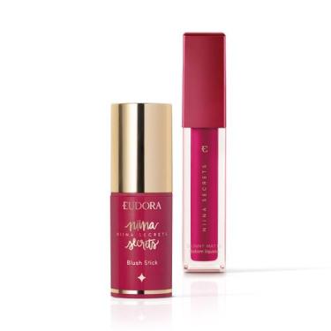 Imagem de Combo Niina Secrets: Blush Stick Daily Rosa 5g + Batom Líquido Pink Pe