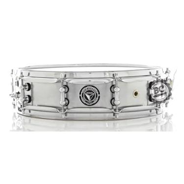 Imagem de Caixa Bauer Steel Shell 14x3,5¨ TCM38 Piccolo Mini Tube Lugs, casco Aço cromado e canoas com buchas