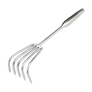 Imagem de ＡＷＨＡＯ Ancinho de Mão para Jardinagem, Ferramenta de Afrouxamento de Solo, aço Inoxidável, Ferramenta de Escavação Resistente, Garra, Ancinho de Mão para Jar, Cinco Dentes