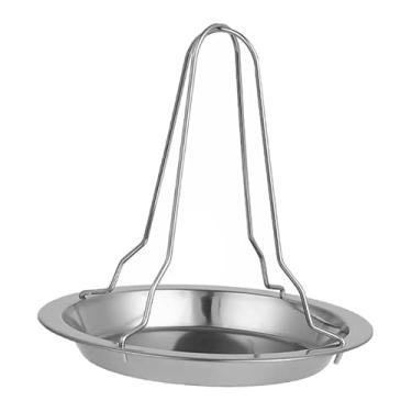 Imagem de Baoblaze Suporte para frango assador de peru em aço inoxidável, simples, fácil de limpar, versátil, suporte para frango com cerveja para churrasco interno