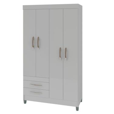 Imagem de Roupeiro Solteiro 4 Portas 2 Gavetas Recife