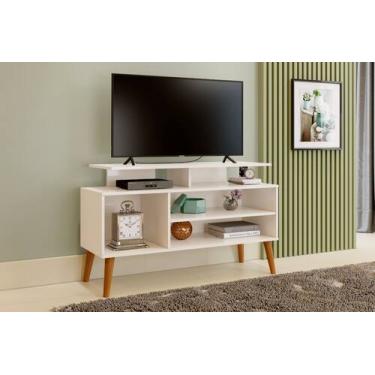 Imagem de Rack para TV de 42 Pés de Madeira Suporte Robusto 110cm - CARMOLAR, Of