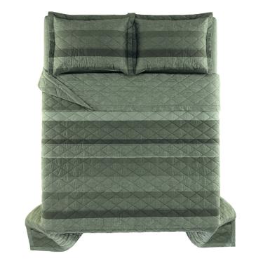 Imagem de Colcha King 3 Pecas Algodão 200 fios Icaro Karsten