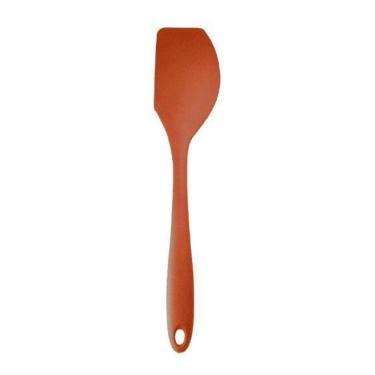 Imagem de Espátula De Silicone Curva Grande 27Cm Terracota Reforçada