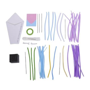 Imagem de Diydeg Kit de Artesanato para buquê Floral Faça você Mesmo, Flor de Haste Felpuda Dobrável Com Materiais Multicoloridos e Instruções Ilustradas, Limpadores de Cachimbo Artesanais Em (A10)