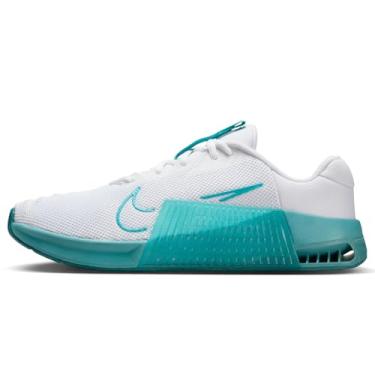 Imagem de Nike Tênis de treino masculino Metcon 9 (DZ2617-105, branco/azul esfumaçado/turquesa meia-noite/cacto empoeirado), Branco/azul esfumaçado/turquesa meia-noite/cacto empoeirado, 42