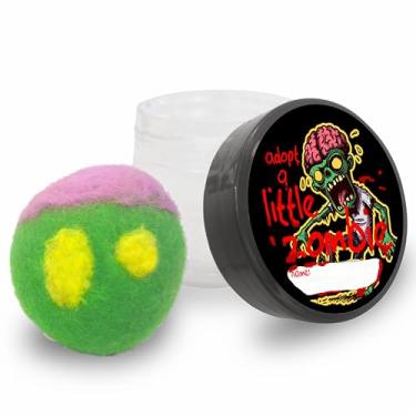 Imagem de Adote um pequeno duende verde! Pequeno duende verde em uma jarra, lindo presente de feltragem feito à mão, decoração de Natal, presente único engraçado para meninos e meninas, adulto, decoração de