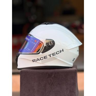 Imagem de CAPACETE RACE TECH HIT MONOCOLOR (Branco, 61 - 62)