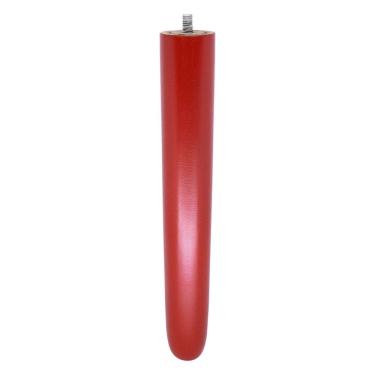 Imagem de 1 Pé Palito Vermelho 25 cm com Rosca Metal para Móveis D10 - D`Rossi 