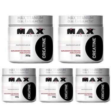 Imagem de Kit 5X Creatine Max Titanium - 300g-Masculino