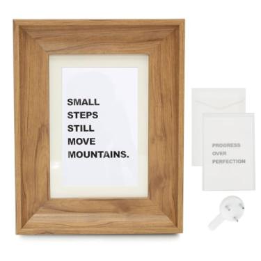 Imagem de YOEMOVTE Porta-retrato inspirador para mulheres - decoração de escritório com citação motivacional, conjunto de presente de autocuidado com mensagem edificante, acessórios de mesa mindfulness para