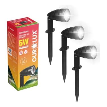 Imagem de Kit 3 Espeto Jardim Led Spot Cob Potente Iluminação 6500k