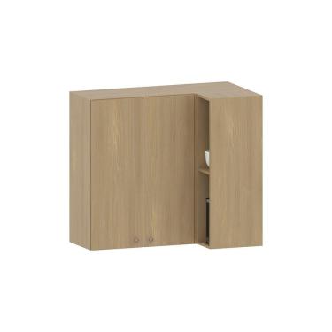 Imagem de Armário Aéreo De Cozinha Canto Reto 95cm 2 Portas Classic Lu Freijó/freijó Brasil