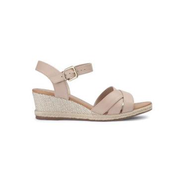 Imagem de Sandália Anabela Bebecê Tiras Detalhe Tachas, 38, Nude