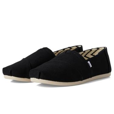 Imagem de TOMS Mocassim feminino clássico Alpargata-Wide, Preto/branco, 5 Wide