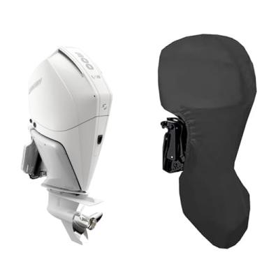 Imagem de TeBaisea Capa completa do motor de popa, resistente à prova d'água para capas de motor de popa Mercury (250HP, 300HP, 200-300 PRO XS-4STR V8 4,6L)