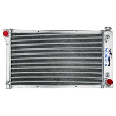 Imagem de RADREPLA CU369 Radiador de alumínio de 4 fileiras para Chevy GMC C/K Series C10/C20/K10/K20/K30 Pickup V8 GMC Truck Blazer Jimmy Radiador Radiadores de fluxo cruzado 1968 1969 1970 1971 67 68 699 70