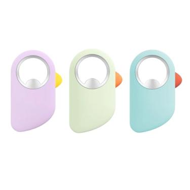 Imagem de Abridor de garrafa magnético em forma de papagaio com 3 peças – adorável abridor de latas para garrafas de cerveja, refrigerante e cola | Decoração de geladeira para amantes de pássaros |