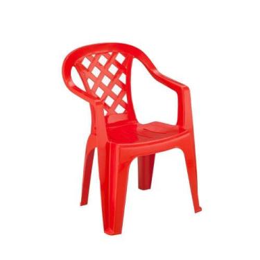 Imagem de Cadeira Plástica Empilhável Giorgia Vermelha Pisani - Pisani Plásticos