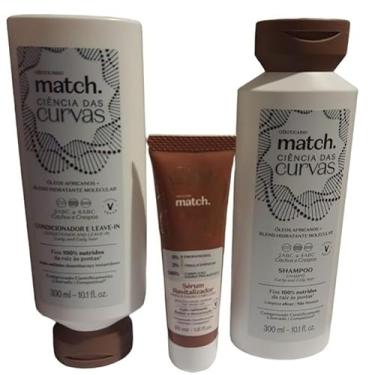 Imagem de Kit Shampoo E Condicionador Match Ciência das Curvas + Serum Revitalizador