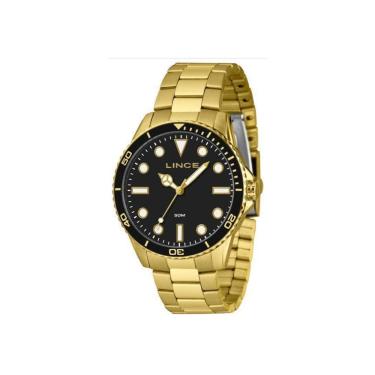 Imagem de Relogio Lince Masculino Mrgm007L46 P1Kx Dourado Preto