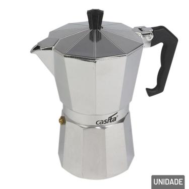 Imagem de Cafeteira Italianal de Alumínio 300ml 6 Xícarass - Tudo em Caixa
