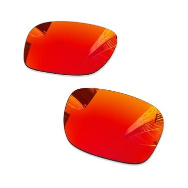 Imagem de Combine8 Lentes de reposição para óculos de sol RayBan Justin RB4165 54 mm, Vermelho fogo, 60 Millimeters