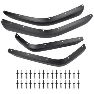 Imagem de GLOSSY AUTO PARTS 4 Peças De Extensões Alargamento Para-Lamas Dianteiro E Traseiro Para Jeep Gladiator Jt 2019-2024, Revestimento Roda Com Baixa Folga, 2/4 Portas