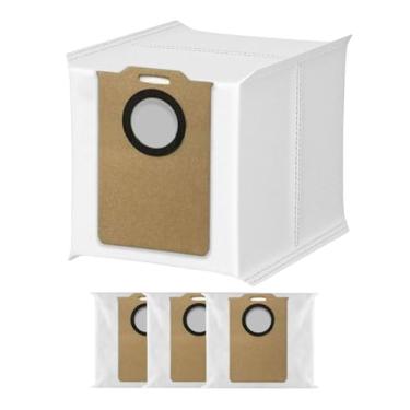 Imagem de [Pacote com 4] Sacos de pó para aspirador de pó MONSGA MS1 MAX, sacos de reposição para coleta de poeira aptos para Ultenic T10 Lite para Liectroux M70 Pro para BPMIO B15 Plus para Lubluelu L15 Plus