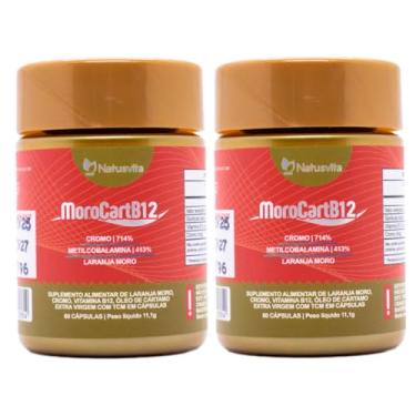 Imagem de MoroCart (Laranja Moro + Óleo de Cártamo + Picolinato de Cromo + TCM + B12) (2 und. 120 cápsulas)