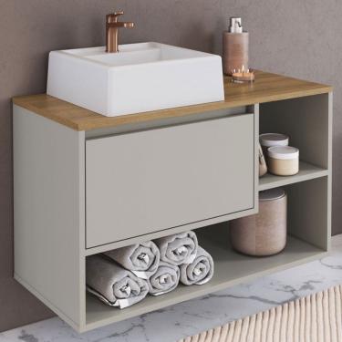 Imagem de Armário de Banheiro Barcelona 1 Porta com Cuba Arenas - Art In Móveis