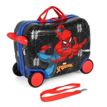 Imagem de Mala De Viagem Carrinho Infantil Homem Aranha - Luxcel