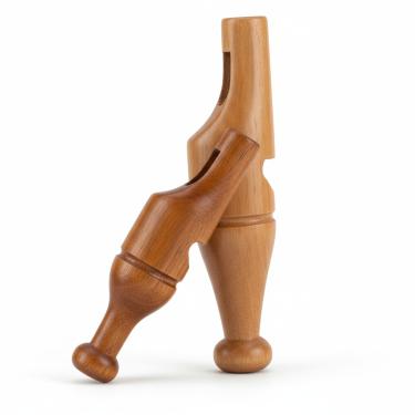 Imagem de 2 Apitos Premium Grilo E Apito Profissional Madeira Codorna