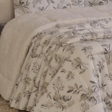 Imagem de Edredom Solteiro Coberdrom Top Line Estampado Hipercal/sherpa 2 Peças - Capri