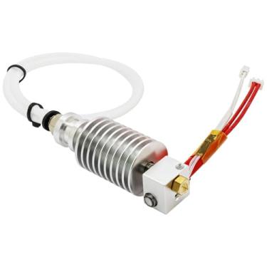 Imagem de Alta precisão CHC Rapido Hotend para impressoras 3D - aço inoxidável, aquecedor de núcleo de cerâmica, compatibilidade universal, prata elegante, ajuste perfeito para impressão eficiente