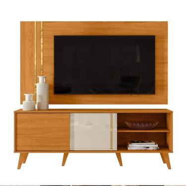 Imagem de Combo Painel De Tv 60 Polegadas + Rack Cronos - 7 Decor Cinamomo E Off White