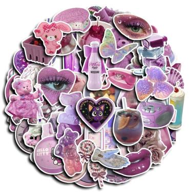 Imagem de Adesivos 60 unidades/lote de vinil impermeável Barbies Cats Bears