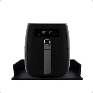 Imagem de Suporte Para Airfryer Bebedouro E Eletrodomésticos Pequenos 40X40 branco preto cinza amadeirado(PRETO)