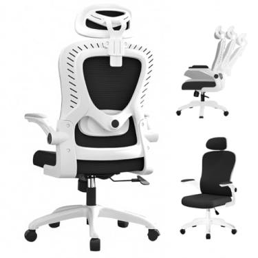 Imagem de Cadeira Ergonômica Escritório inclinar de 90°a130° Adaptação da cintura, Até 200kg(Branco-82-Até 150KG)