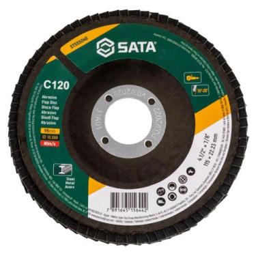 Imagem de Kit Disco Flap 4.1/2 Zircônio Gr 120 20 Un - SATA