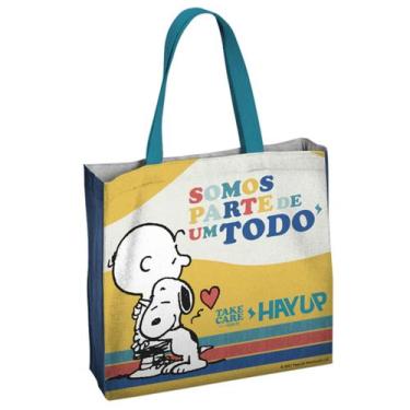 Imagem de Sacola Reutilizável Snoopy Ecobag Semax Resistente SP04 Cor:Azul, Azul