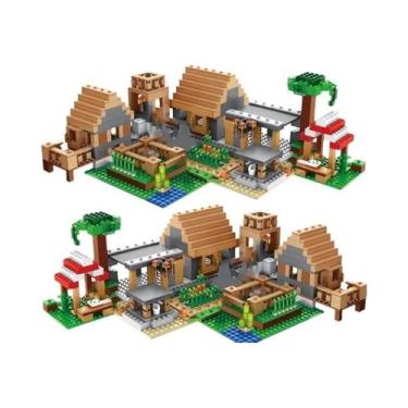 Imagem de Blocos De Montar DIY Jogo Casa De Campo Vila Compatível Com 21128 Brin