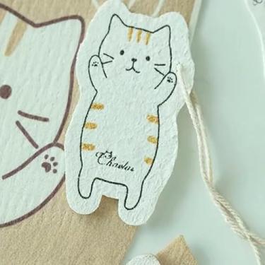 Imagem de Esponja de lavar louça, 3 peças, desenho animado, pata de gato, resistente a arranhões, resistente ao odor para pratos, potes e balcões, gato em pé