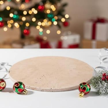 Imagem de Bandeja de mármore natural qmmo travertino